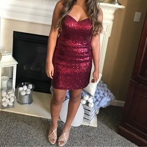 Red Sparkly Dress by Alyce Paris